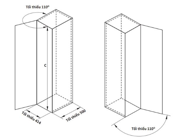Kích thước tiêu chuẩn của tủ đồ khô bếp